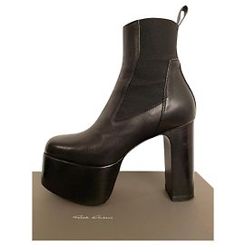Rick Owens Ankle Boots Black