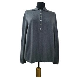 Autre Marque Pull polo Donna Lane en cachemire gris Gris