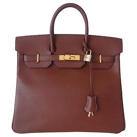 Hermès Bolso HERMES BIRKIN 32 HAC Castaño