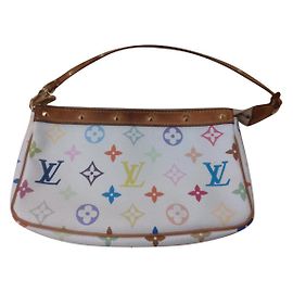 Louis Vuitton Monogram Multicolor Clutch Bag Weiß