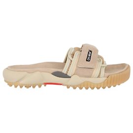 Off White Sandali da uomo con diapositive minimal Oddsy Beige