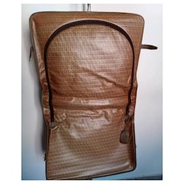 Fendi-Fendi vintage travel bag suitcase-Brown,Beige