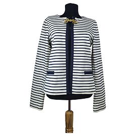 Blazer Liu.Jo a Righe Bianco e Blu Bianco Blu
