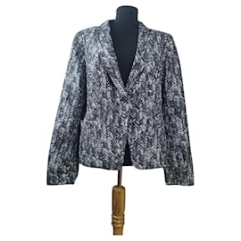 Escada silk blazer grey Grey