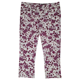 D&G-Un pantalon, leggings-Blanc,Multicolore,Violet