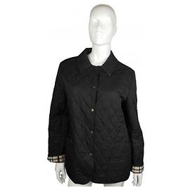 Burberry Acolchoado de volta Preto