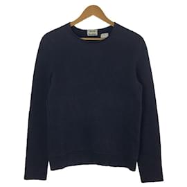 Acne-ACNE STUDIOS (Acne) Cut-off sweatshirt / XS / cotton / NVY-Navy blue