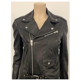 Iro-Iro leather jacket size 40 NEW-Black