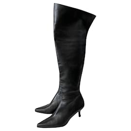 Stuart Weitzman-Stuart Weitzman botas altas hasta el muslo talla 39 NUEVO.-Negro