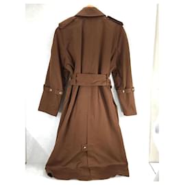 Acne-ACNE STUDIOS (Acne)  Oversized trench coat / 34 / cotton / BRW / FN-WN-OUTW000010-Brown