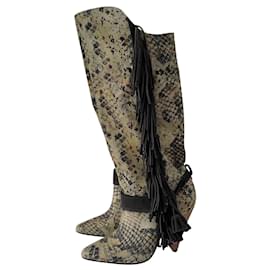 Isabel Marant-Isabel Marant Dana boots en toile à franges taille 37 NEW-Multicolore