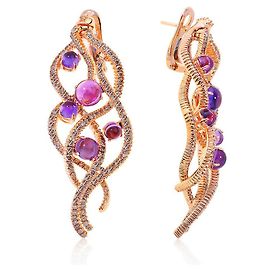 Pendientes Damiani Natural Grace Gold Amethyst Otro