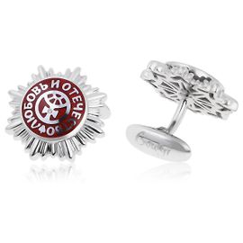 Autre Marque Gemelli con diamanti e smalto Gourji Altro