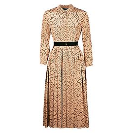 Vestido de Alexander Terekhov con 3/4 mangas Castaño