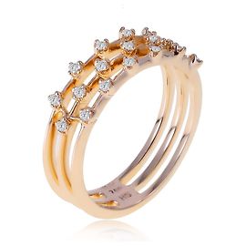 H Stern H. Stern gold ring with diamonds Other