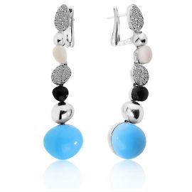 Boucles d'oreilles Roberto Coin Ikebana Turquoise Autre