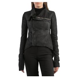 Rick Owens Lederjacke Schwarz