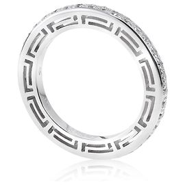 Versace Vintage Eternity Diamond Gold Ring Outro