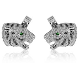 Autre Marque-Gold cufflinks with diamonds-Other