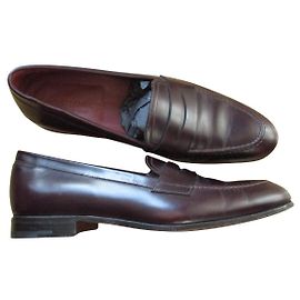 Autre Marque Mocasines de piel burdeos, Pointure 39. Burdeos