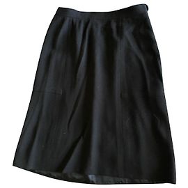Gonna nera Yves Saint Laurent Nero