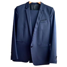 dark navy the kooples formal tailored suit Navy blue