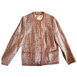 Autre Marque Ray Morice Paris Pink Tweed Wool Jacket 42 Pink