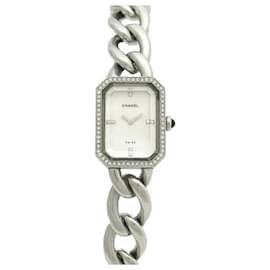 Chanel-OROLOGIO CHANEL PREMIERE CHAIN GM 26 OROLOGIO IN ACCIAIO QUARZO E DIAMANTI MM-Argento