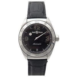 RELÓGIO BELL & ROSS MYSTERY DIAMOND 215 34RELÓGIO DE AÇO DIAMANTE AUTOMÁTICO MM Prata