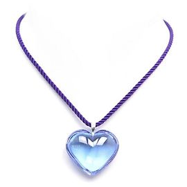 COLGANTE BACCARAT ROMANCE COLLAR CORAZON CRISTAL AZUL + CAJA COLLAR CORAZON Azul