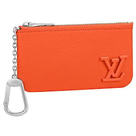 Louis Vuitton-LV Pochette Cle laranja-Laranja