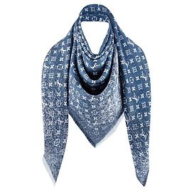 Louis Vuitton LV Shawl denim new Blue