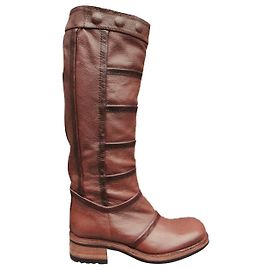Free Lance Biker Model Boots 4 New condition Brown