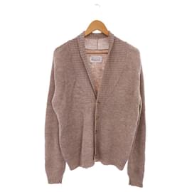 Maison Martin Margiela-Maison Margiela  Shawl color cardigan / M / wool / BEG / plain / beige / front 5 buttons / rib knitting-Beige