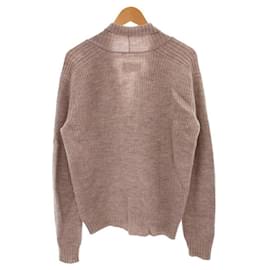 Maison Martin Margiela-Maison Margiela  Shawl color cardigan / M / wool / BEG / plain / beige / front 5 buttons / rib knitting-Beige