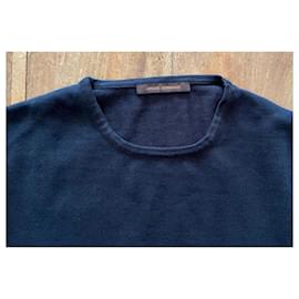 Adolfo Dominguez-Black cotton sweater Short sleeves Adolfo Dominguez T. XL-Black