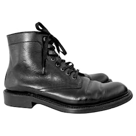 Saint Laurent-Saint Laurent army boots-Black