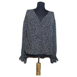 All Saints Bluse Schwarz Größe M Schwarz