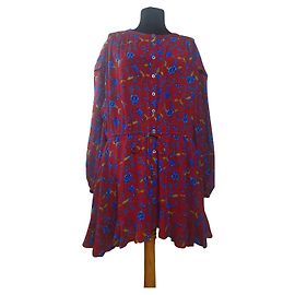 Robe fleurie en viscose Free People Multicolore