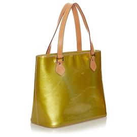 Louis Vuitton-Louis Vuitton Gold Vernis Houston-Brown,Golden,Light brown