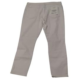 Frame Denim-Frame – Le Skinny Crop Jeans aus weißem Denim-Weiß
