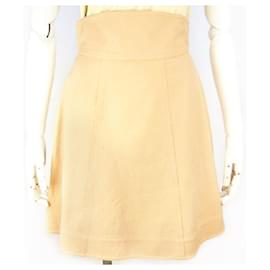 Fendi-[Used] Fendi Flare Skirt Pink Beige 40 Size Ladies Date Casual-Beige