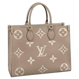 Louis Vuitton-LV Onthego MM nuovo bicolore-Beige
