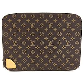 Louis Vuitton-Louis Vuitton Horizon Laptop Sleeve Case Monogram Canvas-Brown