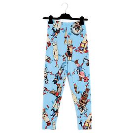 Hermès 1995'KACHINAS FR38 leggings Azul