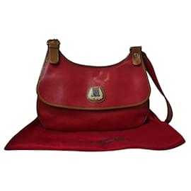 Lancel Red Leather Handbag Red