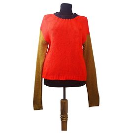 Pull Roseanna Orange et Marron en Mohair Marron Orange
