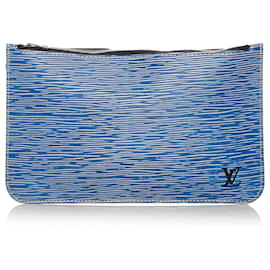 Louis Vuitton-Bolsa Louis Vuitton Blue Epi Neverfull-Azul