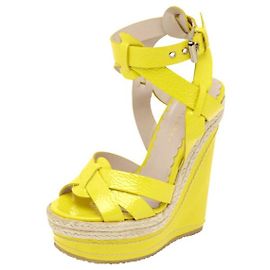 Sandalen aus Lackleder von Mulberry Gelb