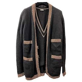 Chanel Kaschmir Twin-Set Schwarz
